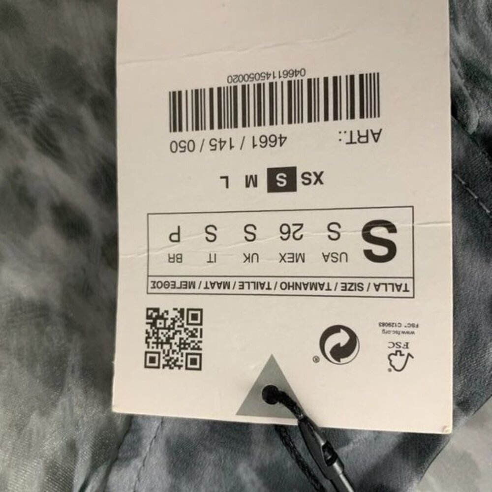 Zara Sheer Leopard Print Button-Up Blouse Size Sm… - image 5